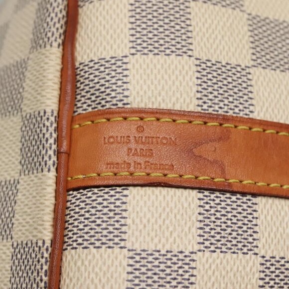 LOUIS VUITTON Damier Azur Speedy Bandouliere 30 Bag 2way N41052 LV Auth 127557 - Picture 11 of 16